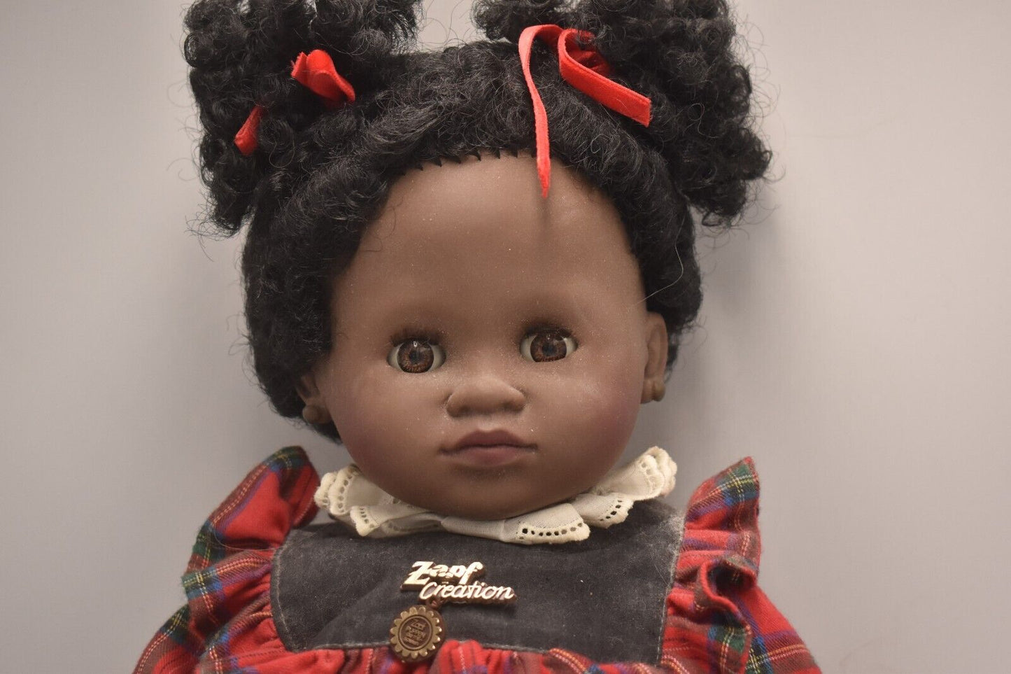 Zapf Creation Soft Body Black Ethnic Doll with Afro Hair and Lifelike Blinking