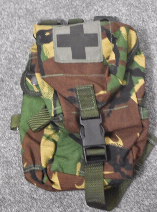 British Army DPM Woodland Medical Pouch First Aider Trauma Pack PLCE