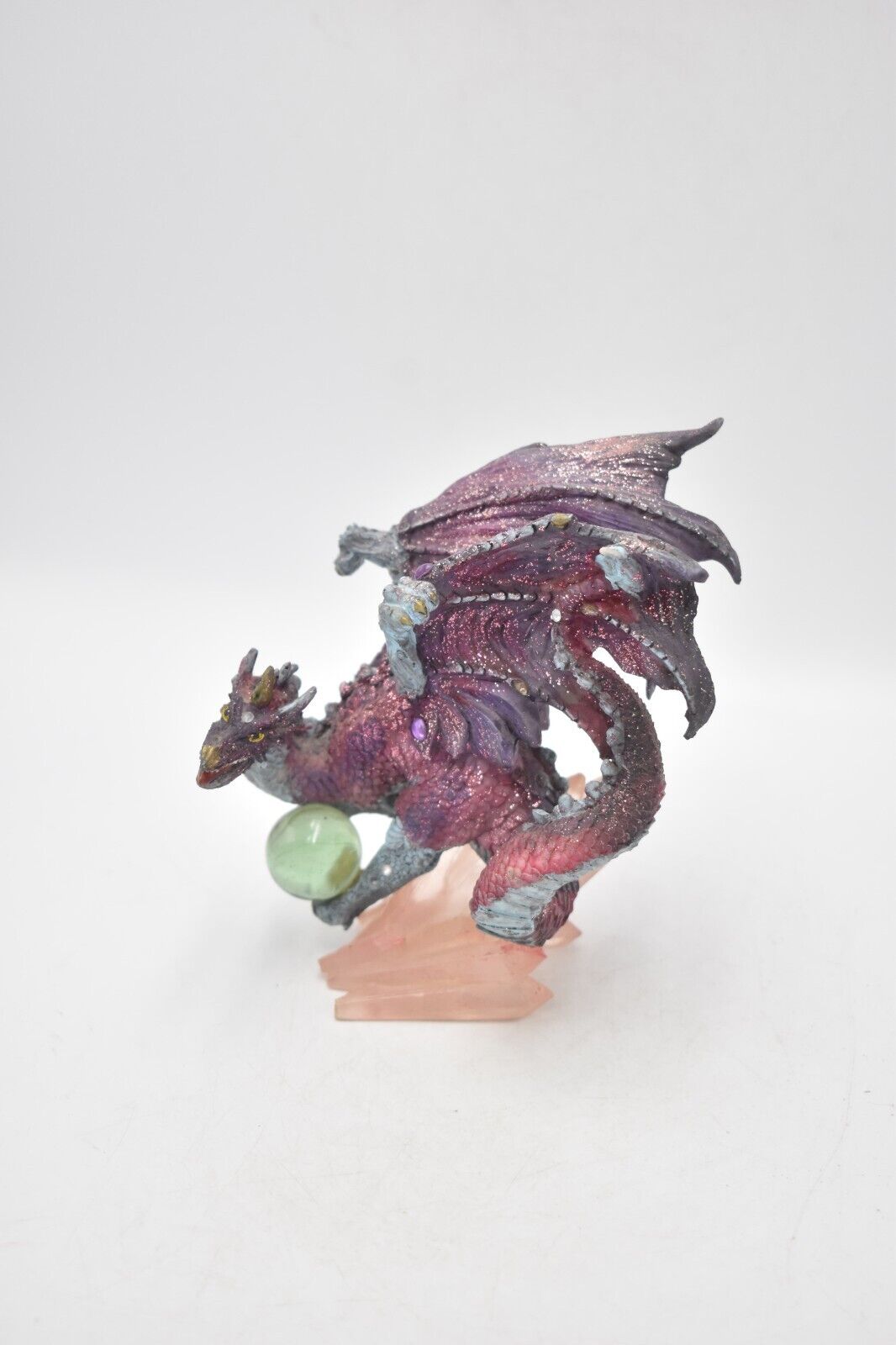 Mythical Purple Gothic Fantasy Dragon Figurine Ornament Statue