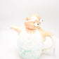 Vintage Teddy Bear Couple Ballroom Dancing Teapot Novelty Decorative Collectible