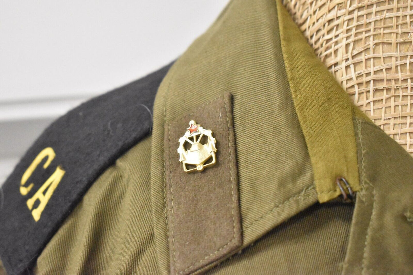 Vintage 1970s Soviet Russian Military Jacket – USSR Chest Size 40"