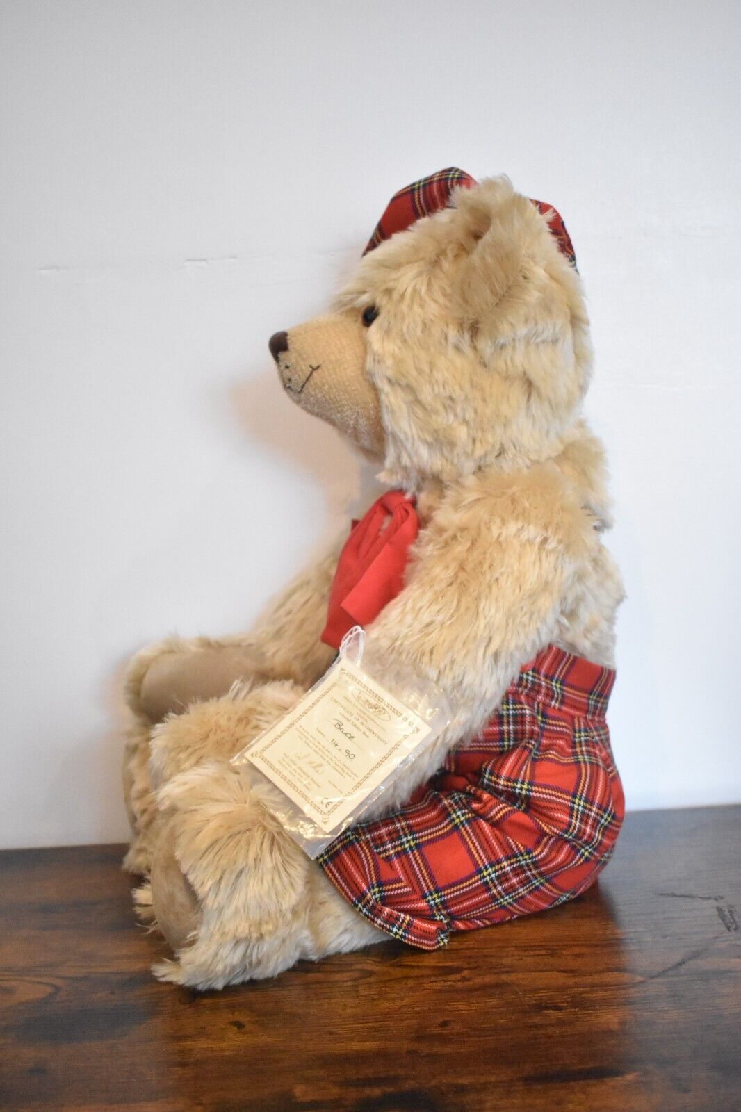 Deans Rag Book Co Bruce Teddy Bear Limited Edition Retired & Tagged