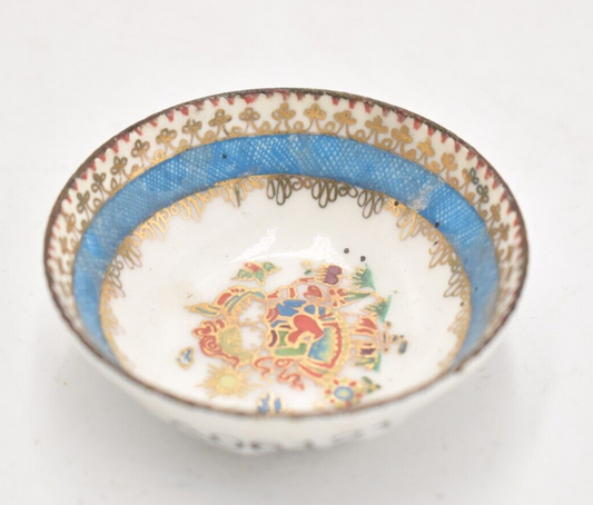 Vintage Handmade Austrian Ceramic Miniature Bowl Decorative Collectible