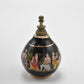 Vintage Painted Enamel Solid Small Decorative Perfume Bottle Greek Mythology