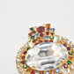 Vintage Brooch Gold Tone Rhinestone Ladies Brooch Women's Brooch