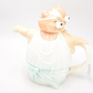 Vintage Teddy Bear Couple Ballroom Dancing Teapot Novelty Decorative Collectible