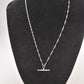 Vintage Sterling Silver 925 Necklace and Pendant 23.5cm