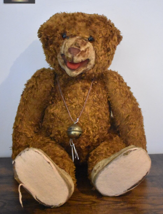 Antique Vintage 1920s Bing Teddy Bear with Working Growler Fully Jointed Mohair