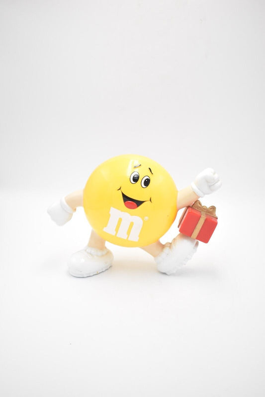 M&M's Yellow Character with Present Candy Sweet Dispenser 1992