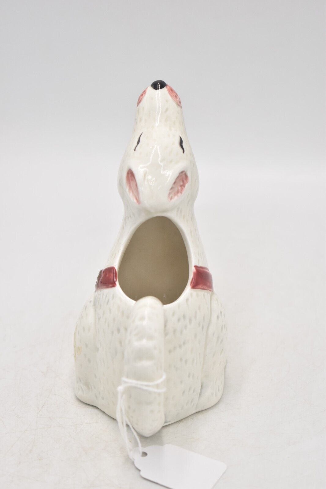 Vintage OCI White Dog Creamer/ Milk Jug Ceramic