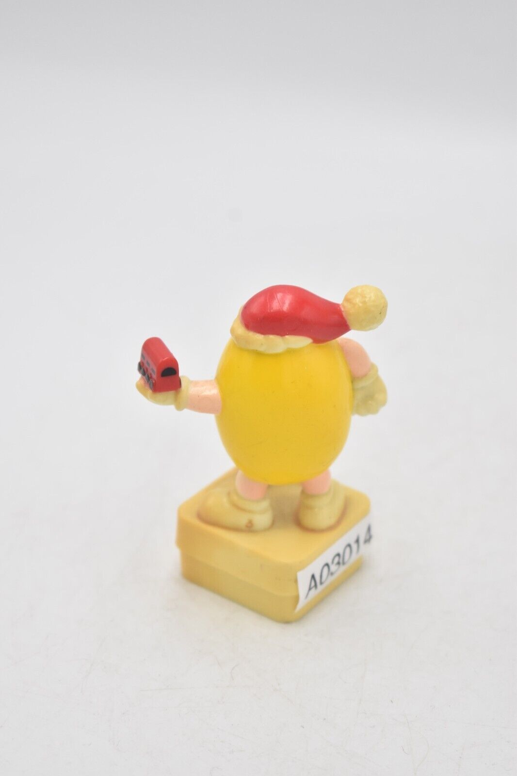 M&M's Yellow Peanut Character Christmas Train Cake Topper 1993