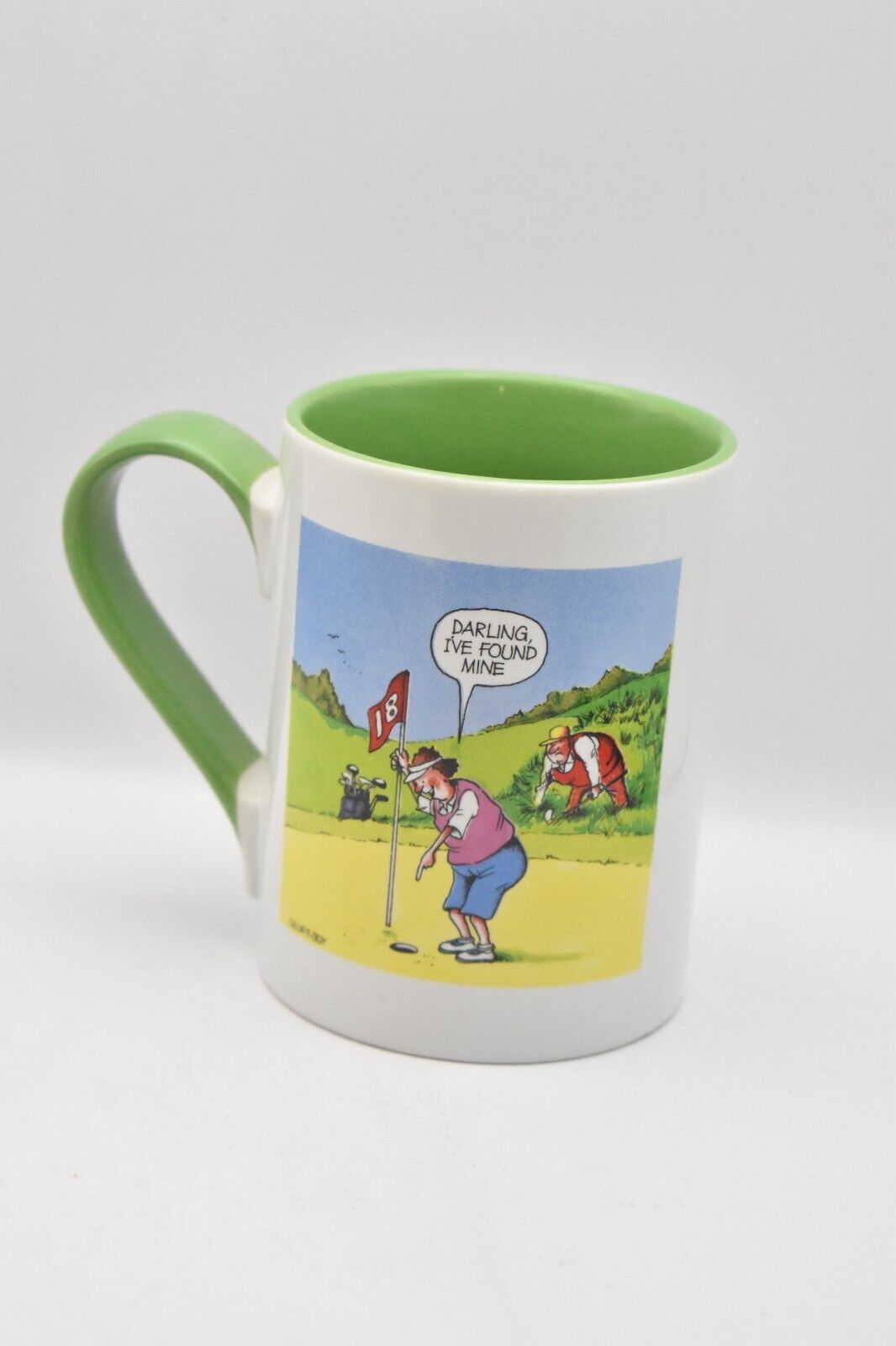 Russ Berrie & Co Novelty Golf Mug Darling I've Found Mine Coffee Mug Tea Cup