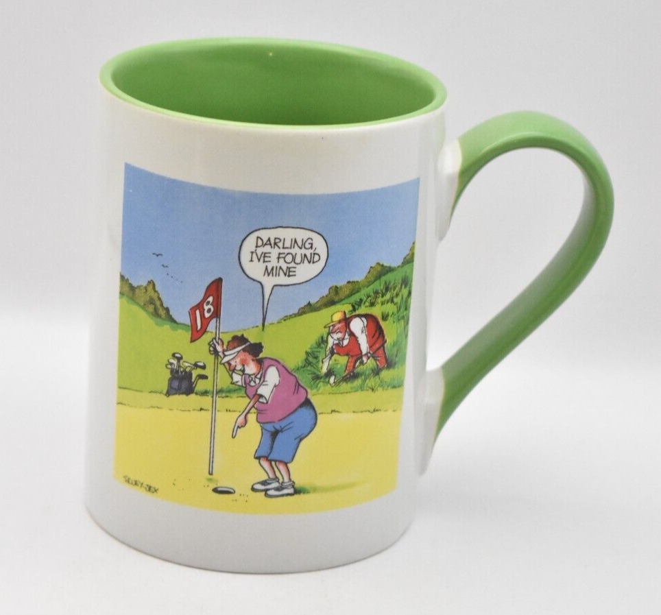 Russ Berrie & Co Novelty Golf Mug Darling I've Found Mine Coffee Mug Tea Cup