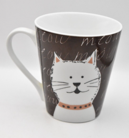 Just Mugs Novetly Meow Cat Coffee Mug Tea Cup