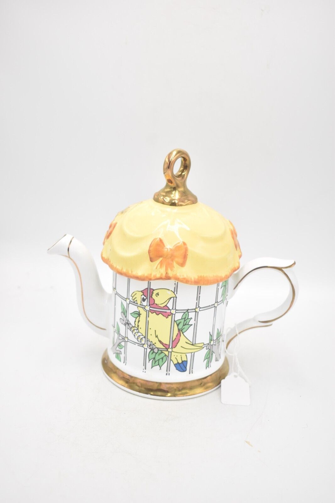 Vintage Price Kensington P&K Parrot in a Cage Teapot Decorative Novelty