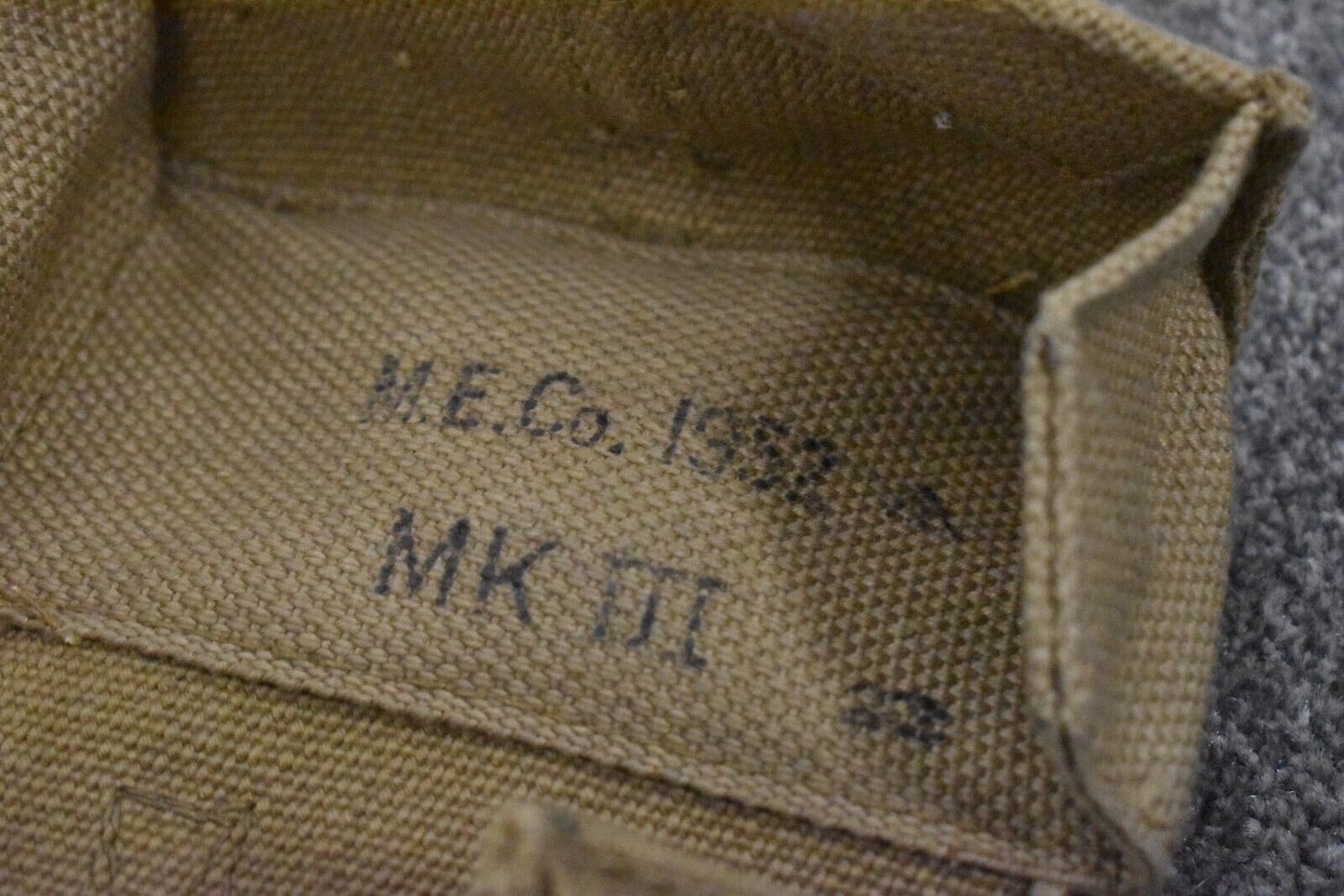 British Army 37 Pattern MK3 Ammunition Pouch – Dated 1952 Meco