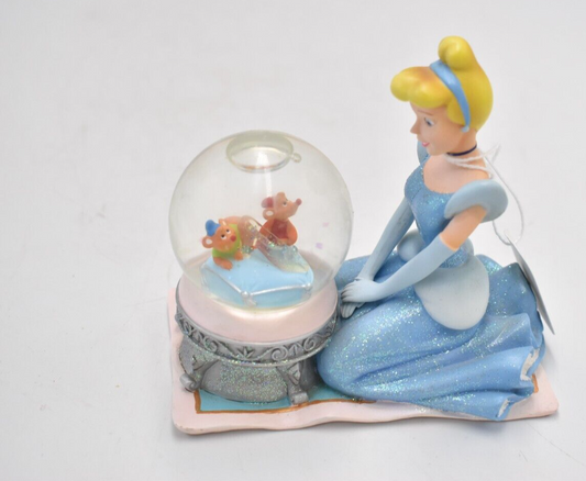 Disney Princess Cinderella Gus & Jaq Mouse Snow Globe