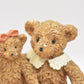 Vintage Teddy Bear Mum and Baby Bear Resin Figurine Ornament Statue