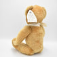 Vintage Merrythought Mohair Teddy Bear with White Ribbon Tagged