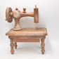 Vintage Wooden Toy Sewing Machine Display Piece