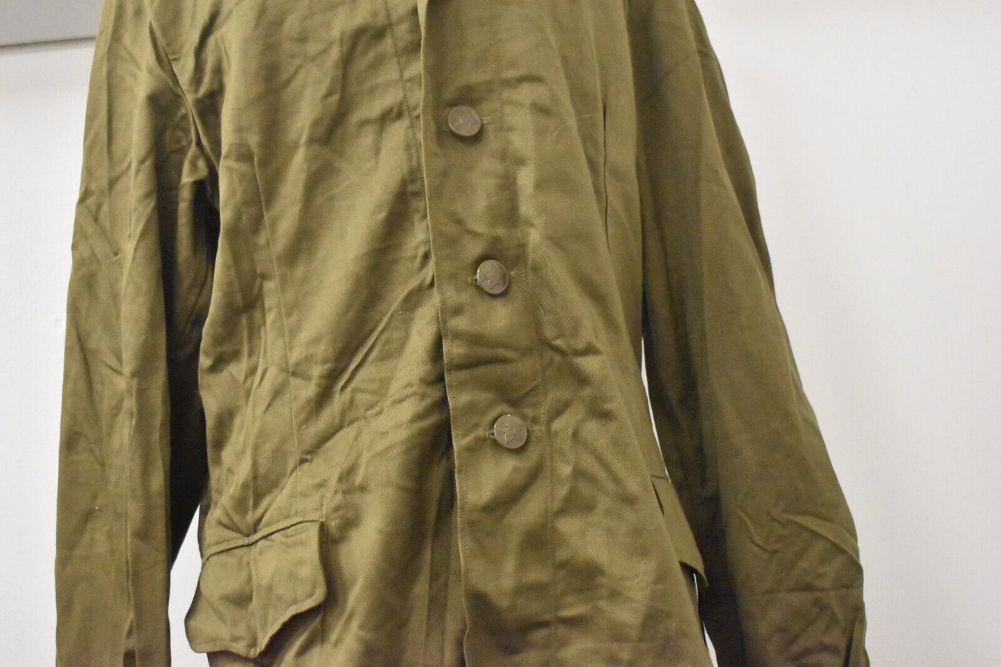 Vintage 1970s Soviet Russian Military Jacket – USSR Chest Size 40"