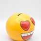 Emoji Heart Eyes Novelty Money Box Piggy Bank Coin Bank Novelty Ceramic