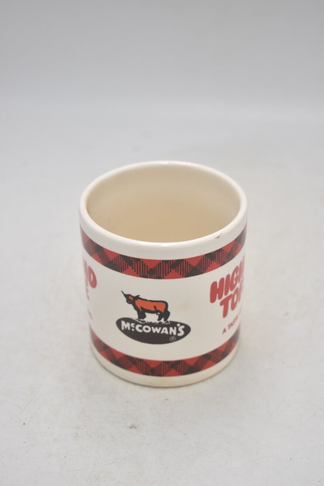 Vintage Highland Toffee McCowans Coffee Mug Tea Cup Advertising Collectible