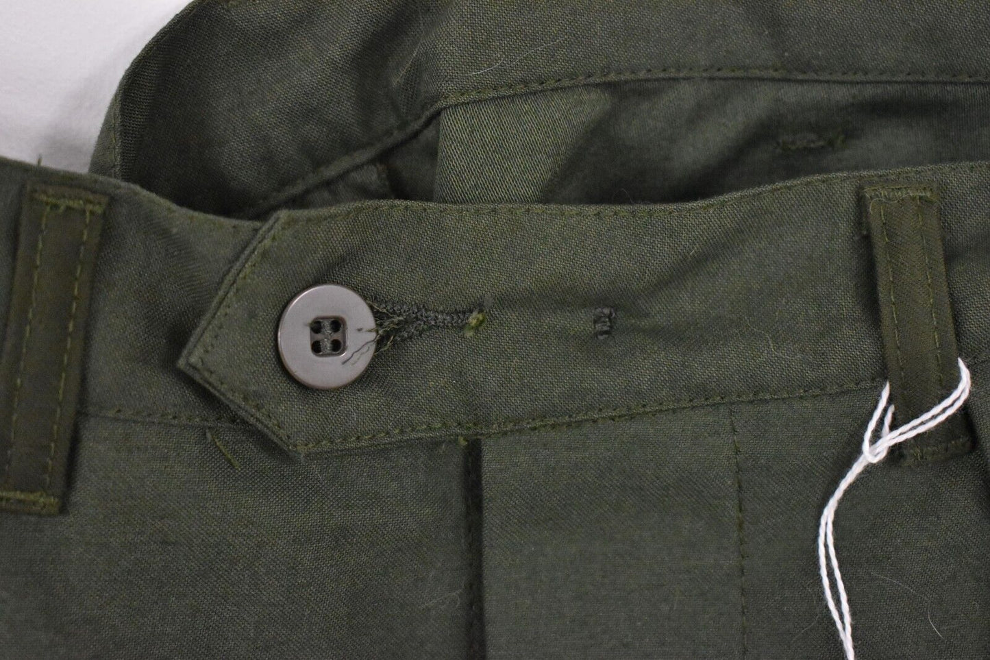 Vintage Swedish Army Olive Green Combat Trousers – Dated 1976, W30" L32"