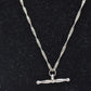 Vintage Sterling Silver 925 Necklace and Pendant 23.5cm