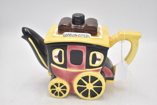 Vintage Pots of Fun Coach and Pour Novelty Teapot Bob Hersey