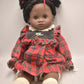 Zapf Creation Soft Body Black Ethnic Doll with Afro Hair and Lifelike Blinking