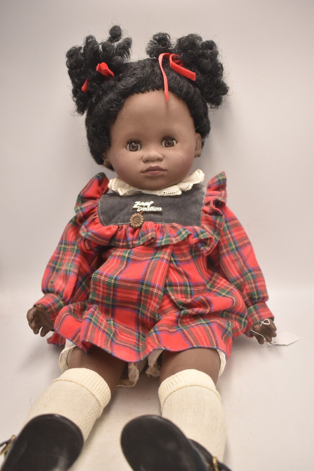 Zapf Creation Soft Body Black Ethnic Doll with Afro Hair and Lifelike Blinking