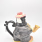 Vintage 1993 Fitz & Floyd Omnibus Saxophone Playing Cow Teapot Decorative