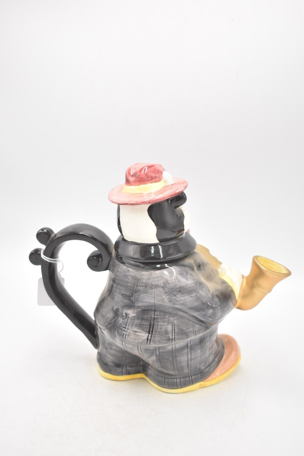 Vintage 1993 Fitz & Floyd Omnibus Saxophone Playing Cow Teapot Decorative