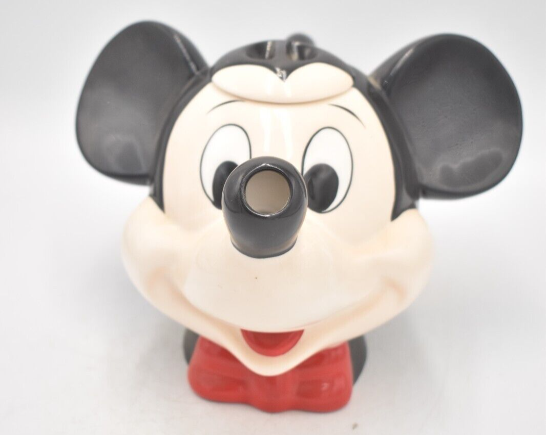 Vintage Disney Mickey Mouse Head Teapot Novelty Decorative Collectible