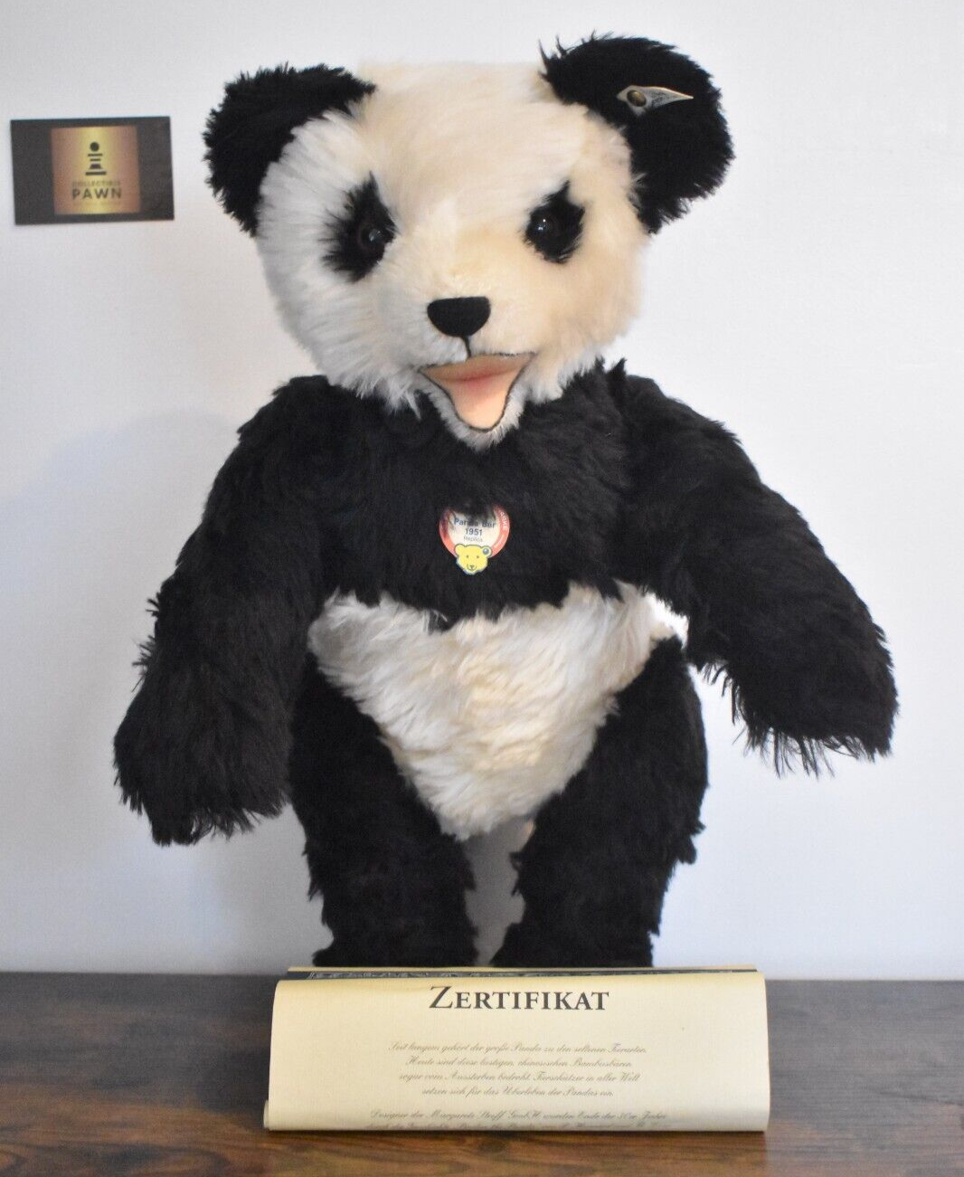 Steiff Panda Bear 1951 Replica Teddy Bear 408335 Growler Limited Edition Retired