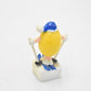 M&M's Yellow Character Skier Cake Topper 1993