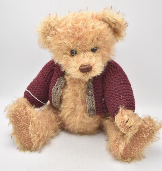 Hermann Teddy Bear in a Cardigan Mohair Limited Edition Retired