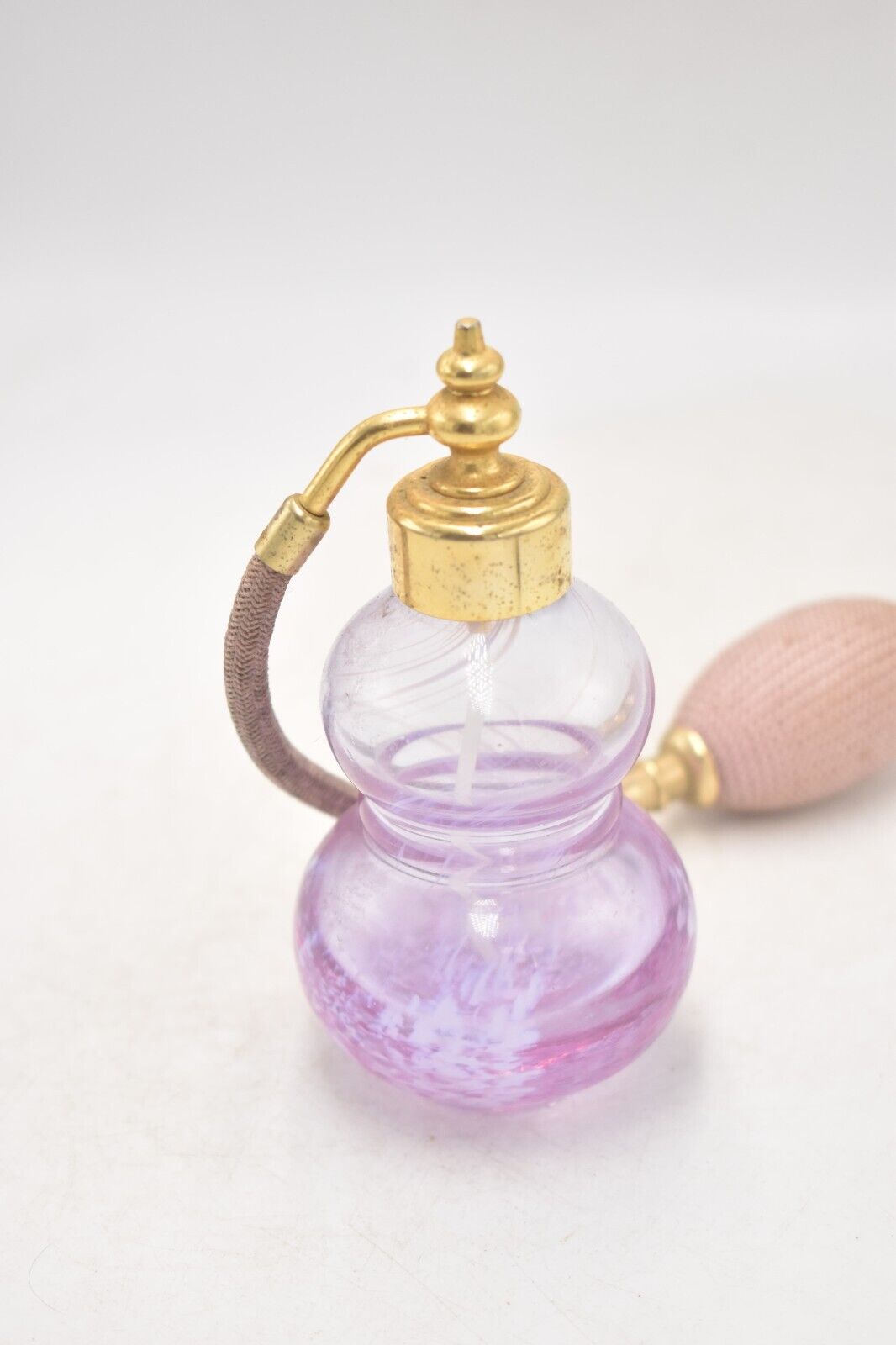 Caithness Glass Fragrance Perfume Bottle Atomiser Purple & White Swirl