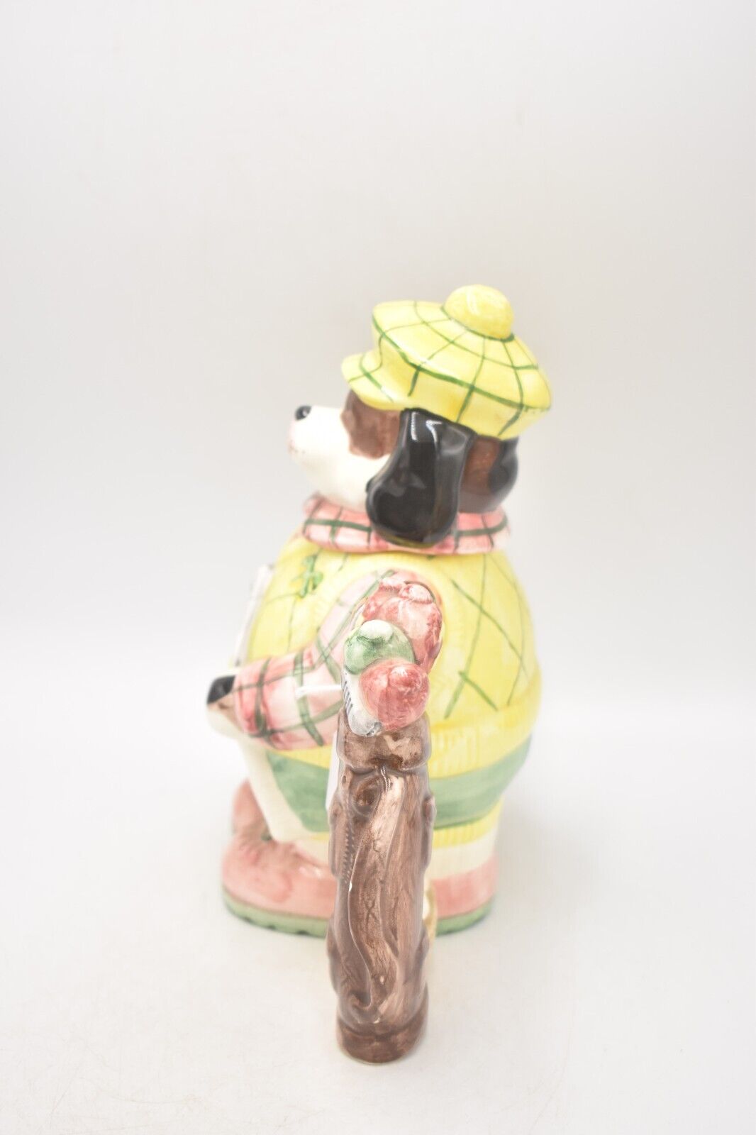 Vintage Fitz & Floyd Omnibus Golfing Dog Teapot Decorative Novelty