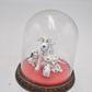 Disney 101 Dalmatians Figurines Inside Glass Dome