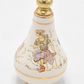 Vintage Hand Painted Enamel Decorative Perfume Bottle Greek Mythology White