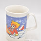 Vintage Teddy Bear Ice Skating Winter Scene Coffee Mug Tea Cup