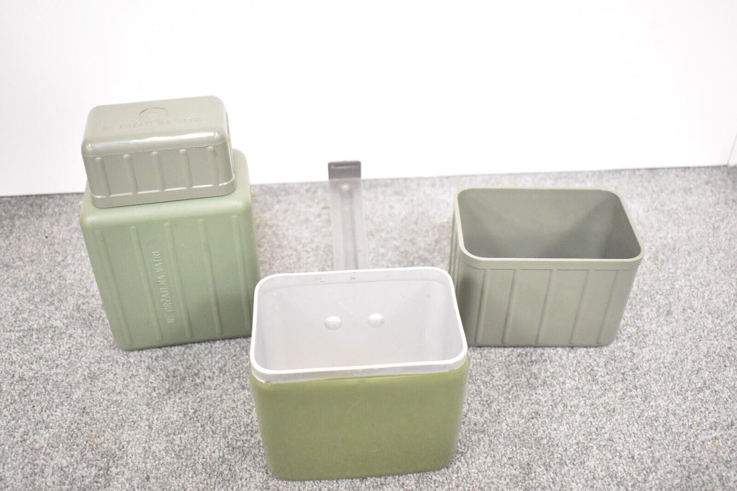 Vintage Yugoslavian Mess Tin Set Complete Camping Army Military Surplus