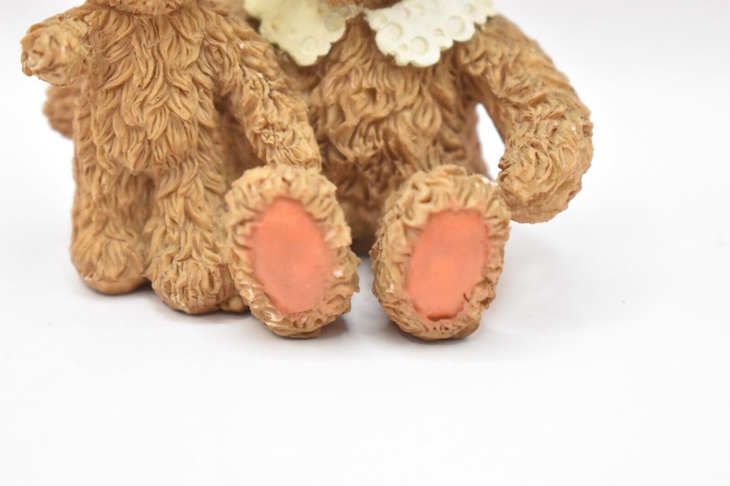 Vintage Teddy Bear Mum and Baby Bear Resin Figurine Ornament Statue