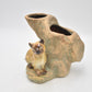 Vintage Siamese Cat Vase Ceramic