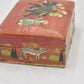 Vintage Handmade Wooden Box with Elephant Scene Storage Box/ Trinket Box