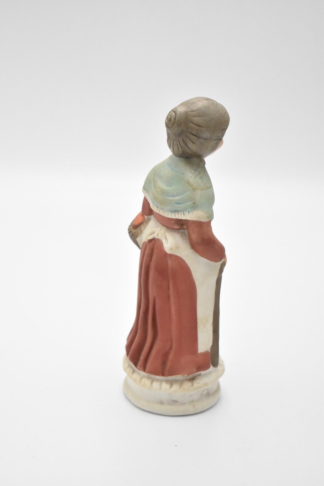 Vintage Old Lady Figurine Statue Ornament Ceramic