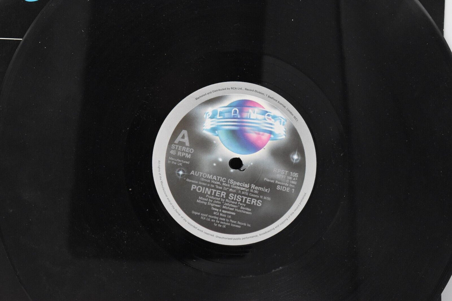 Pointer Sisters Automatic 12" Vinyl Record Single 1983