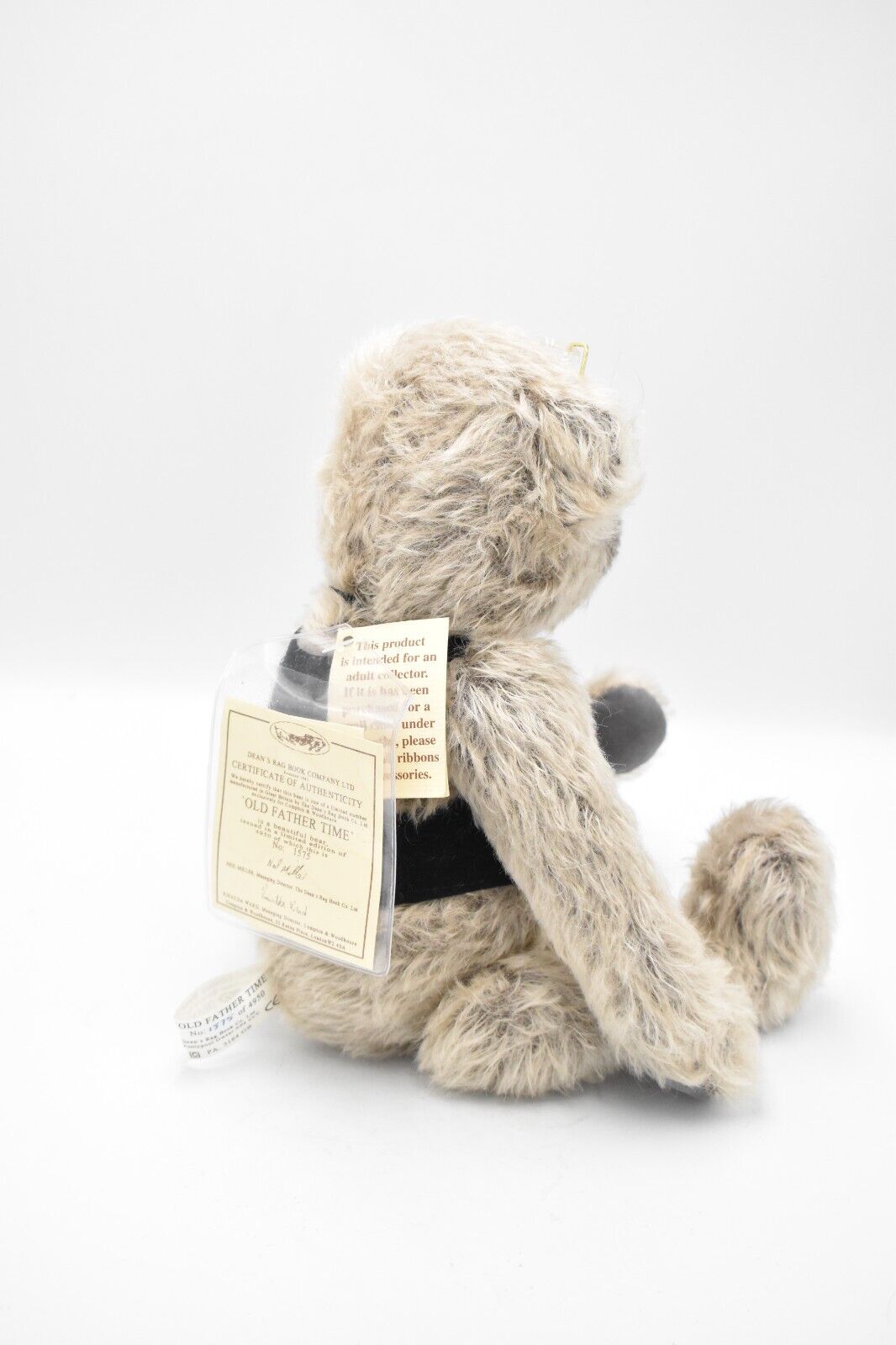 Deans Rag Book Co Old Father Time Teddy Bear Limited Edition Retired